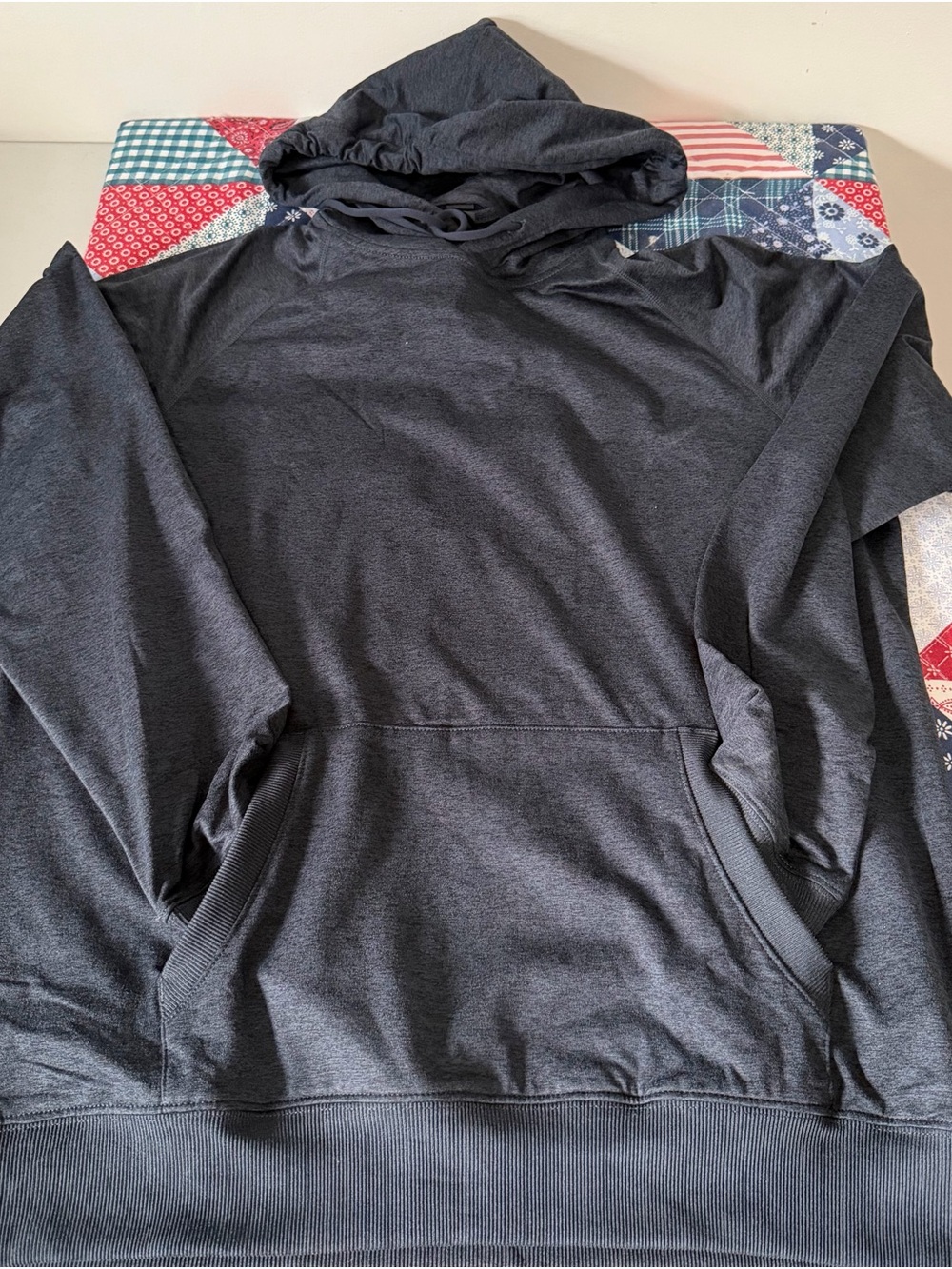 Kirkland Signature Dark blue Hooded Pullover Sweatshirt